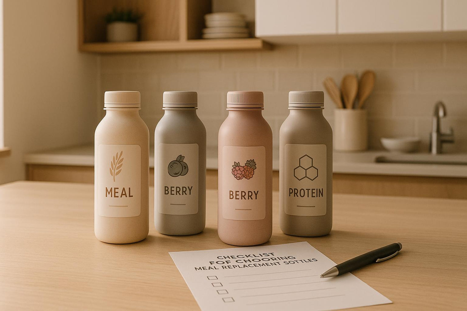 Checklist for Choosing Meal Replacement Bottles