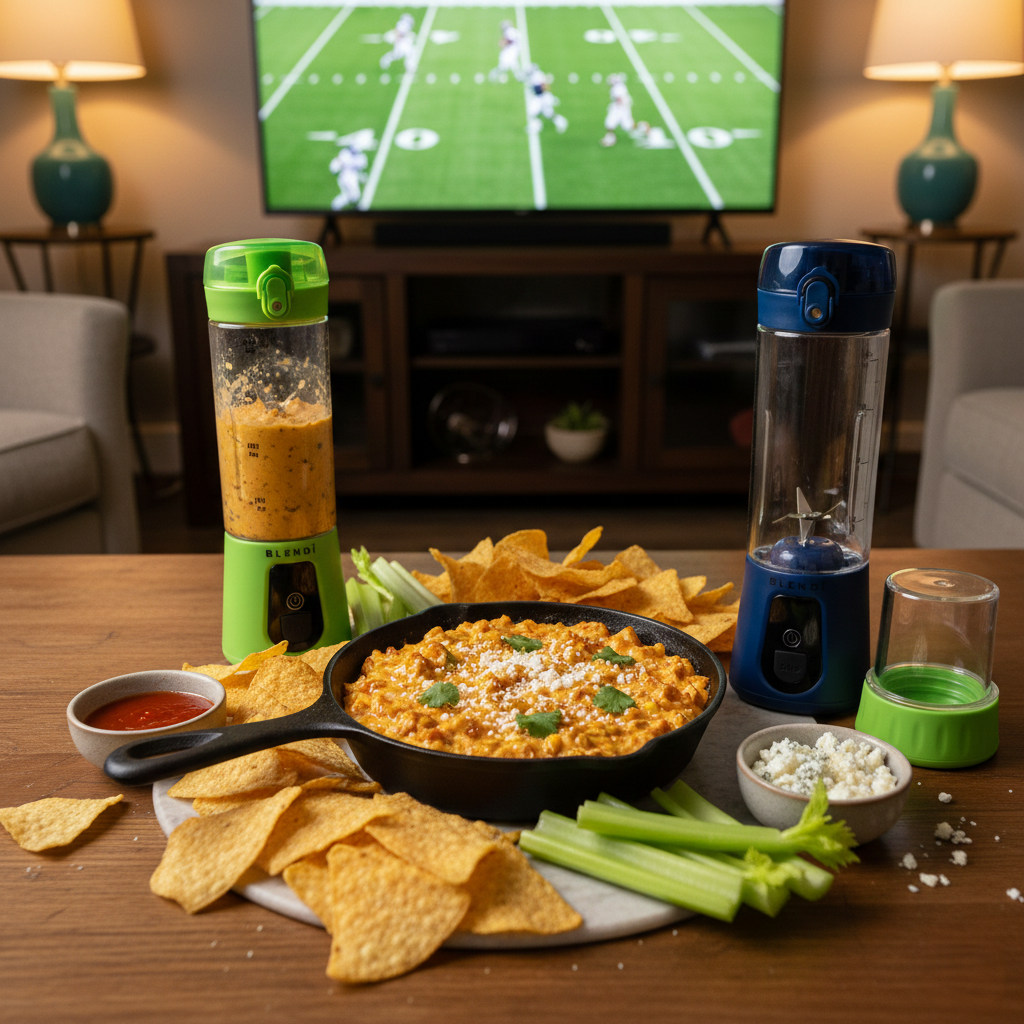 Buffalo Chicken Street Corn Dip (Made Easier with BLENDi)