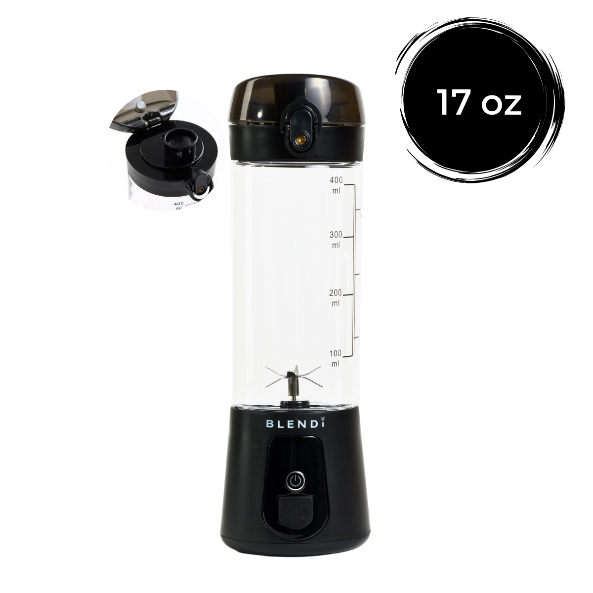 BLENDi Lite Electric Shaker (17oz) Black