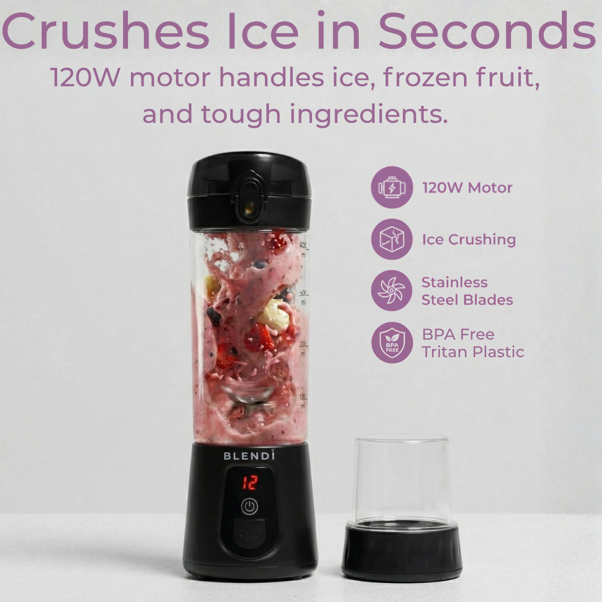 Pro+ Ice Crushing Portable Blender (17oz)