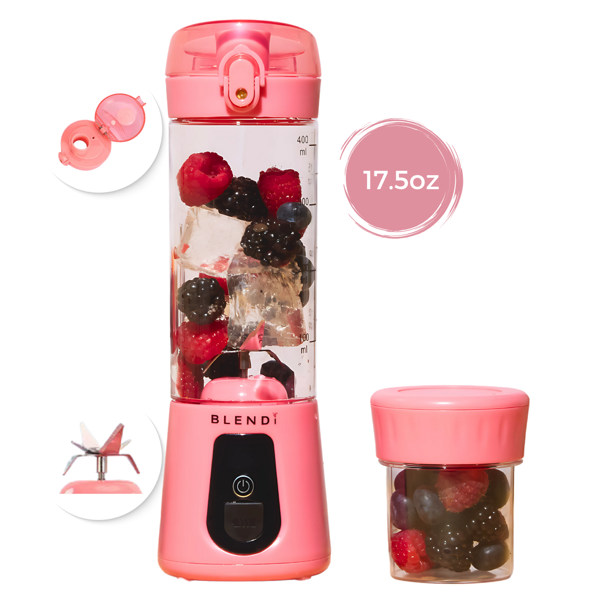 Pro+ Ice Crushing Portable Blender (17oz)