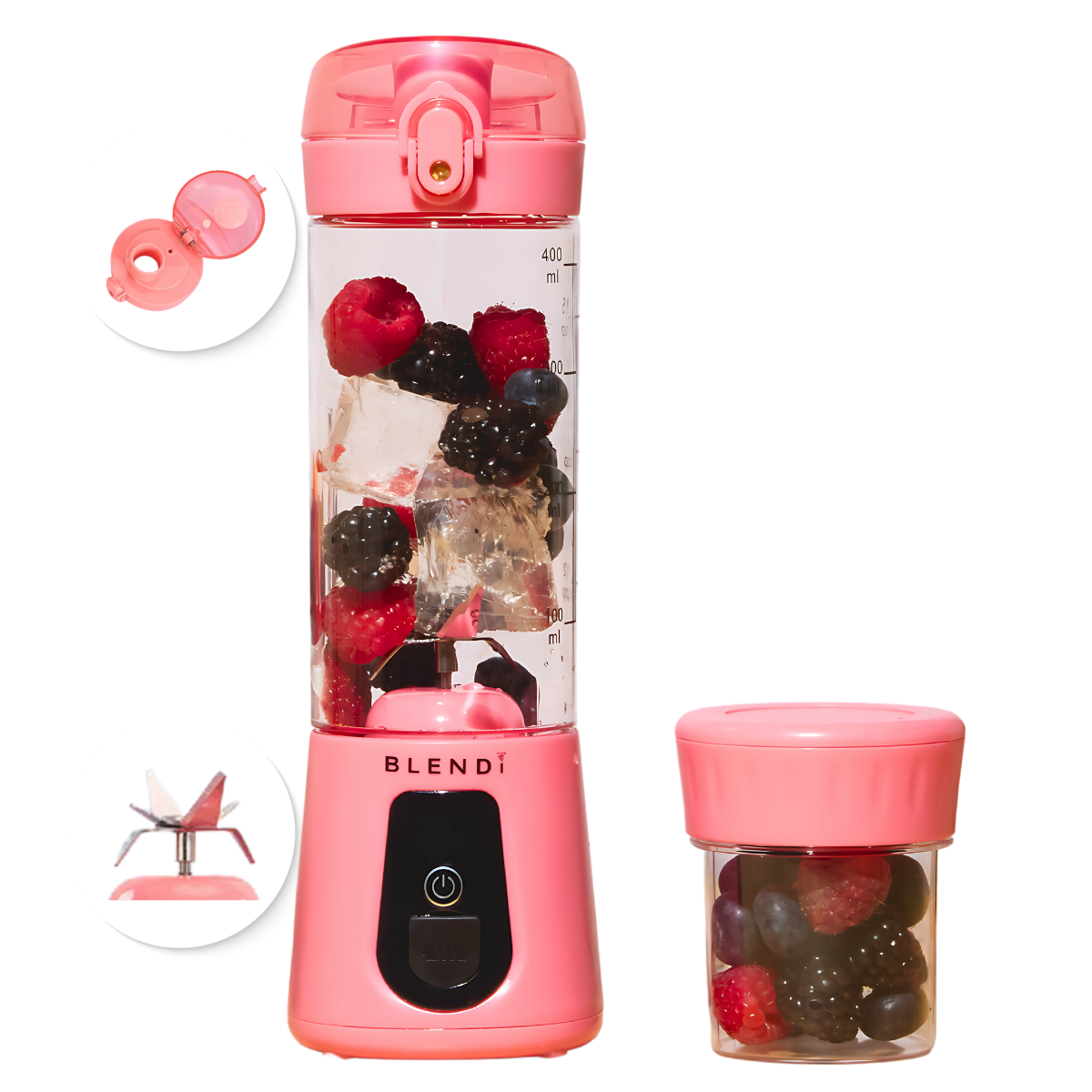 Pro+ Ice Crushing Portable Blender (17oz) Blush