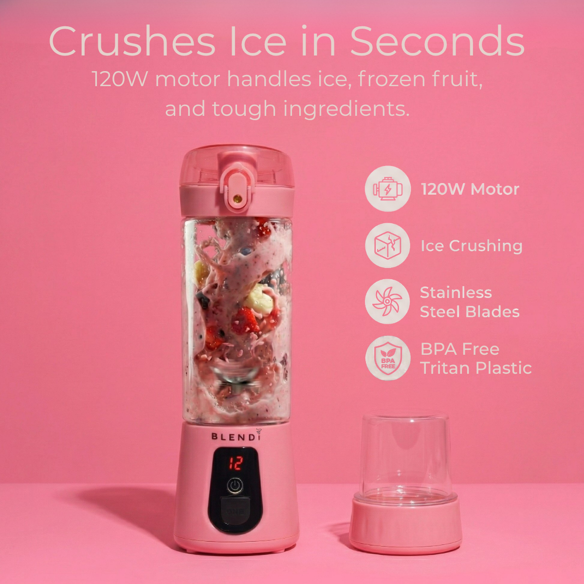 Pro+ Ice Crushing Portable Blender (17oz)