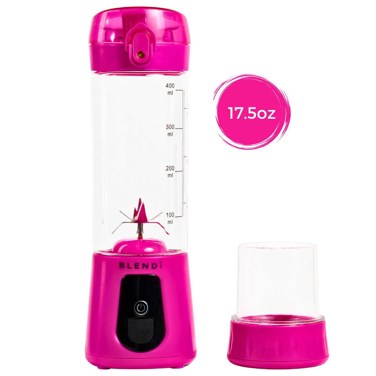 Pro+ Ice Crushing Portable Blender (17oz) Hot Pink