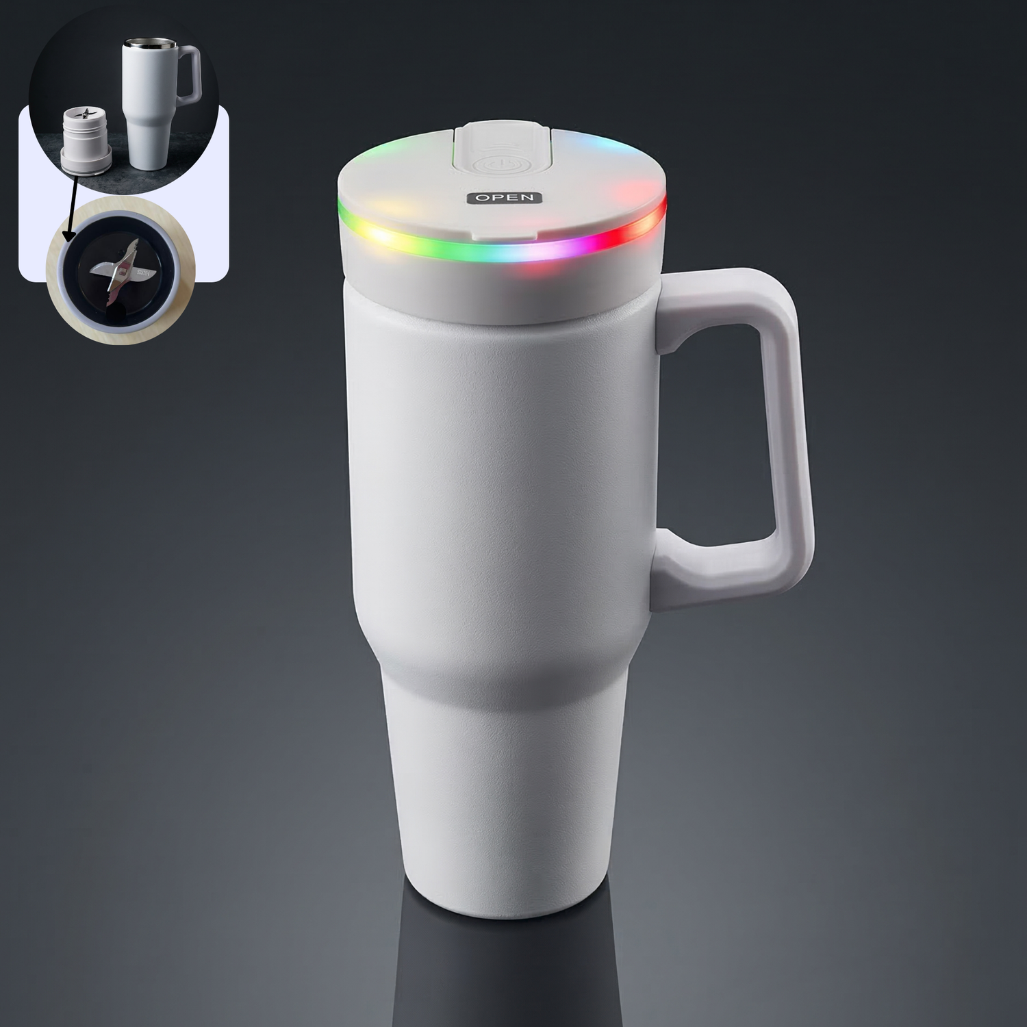 Steel (21oz) Promo 180W Insulated Portable Blender
