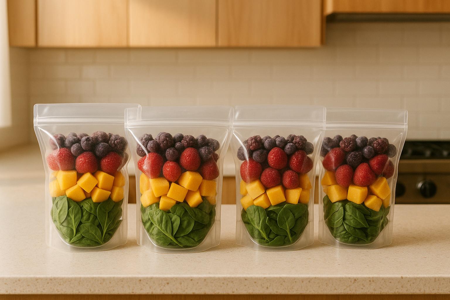 How to Make Smoothie Packs for Travel