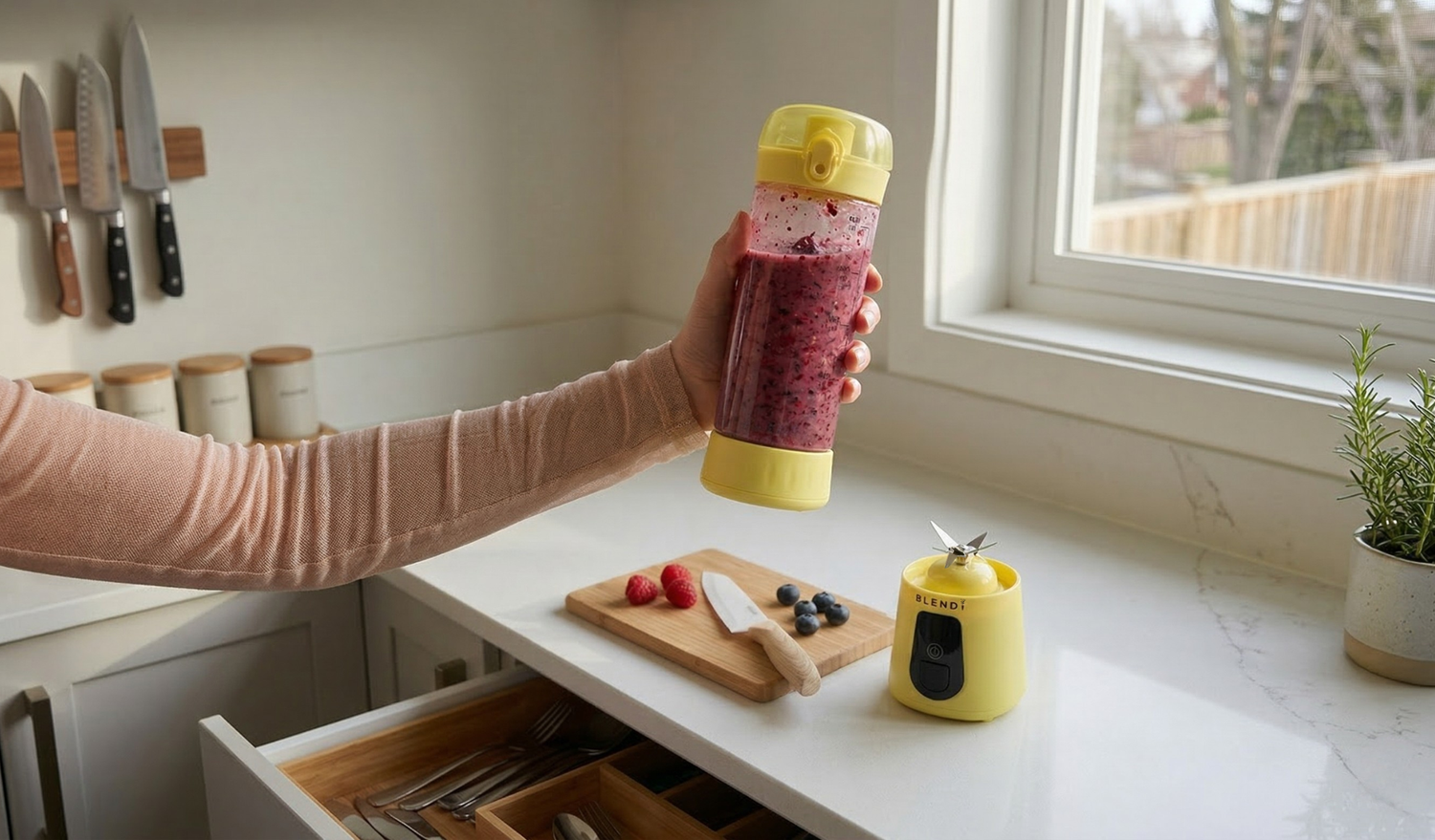 One Less Bottle to Wash: How a 2-in-1 Blender Solves the Tiny Apartment Struggle