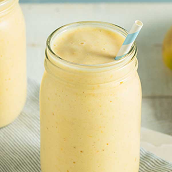 Healthy Peach Mango Smoothie Recipe for your Portable Blender