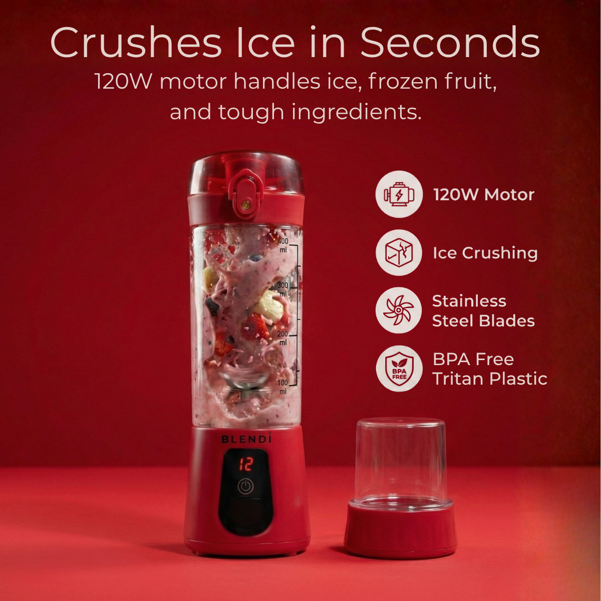 Pro+ Ice Crushing Portable Blender (17oz)