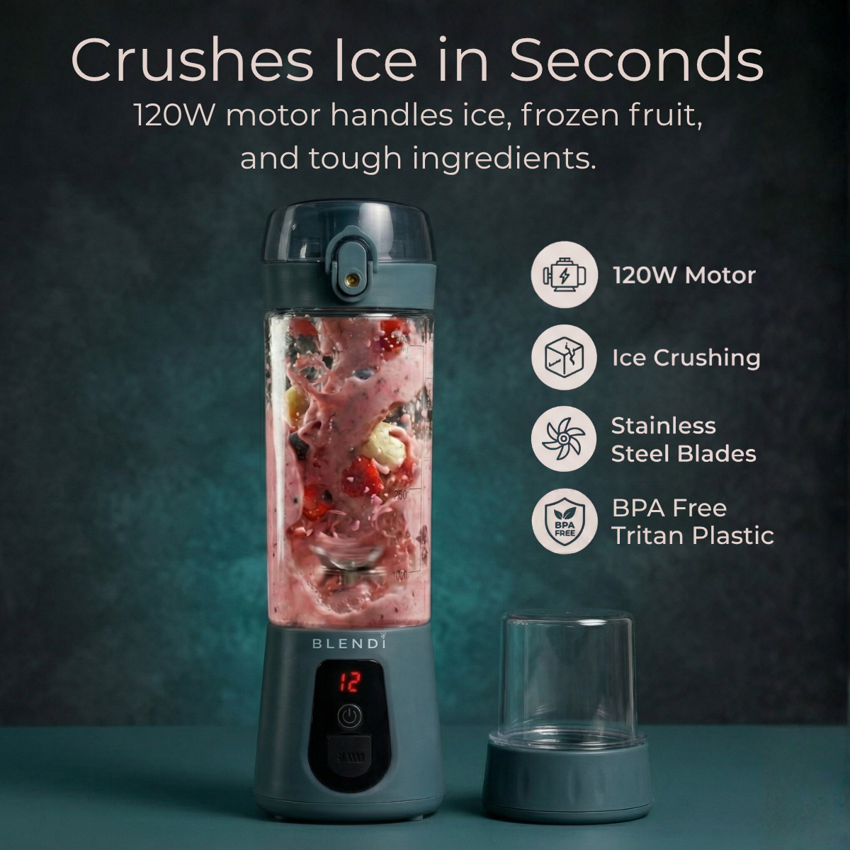 Pro+ Ice Crushing Portable Blender (17oz)