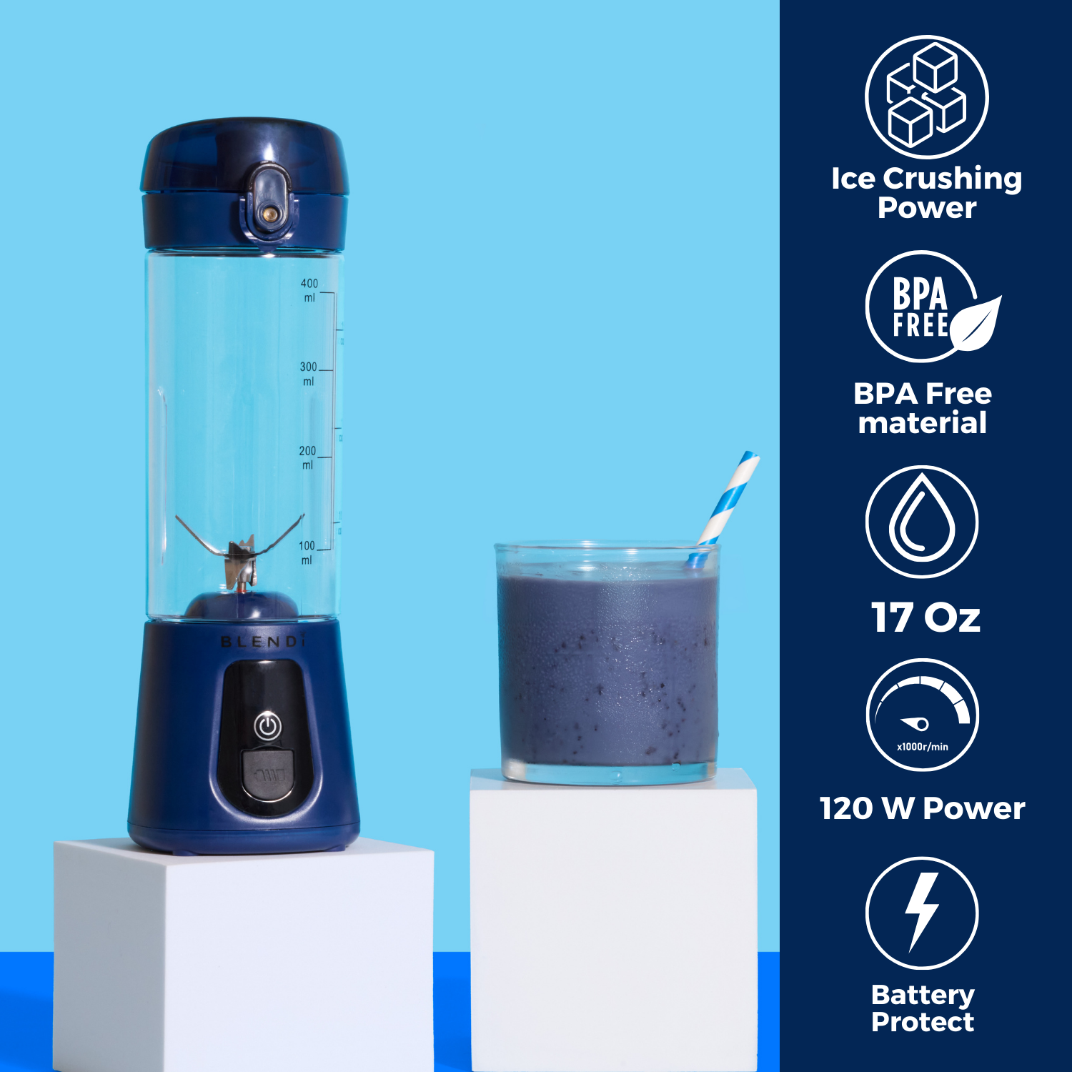 Pro+ Ice Crushing Portable Blender (17oz) BOGO