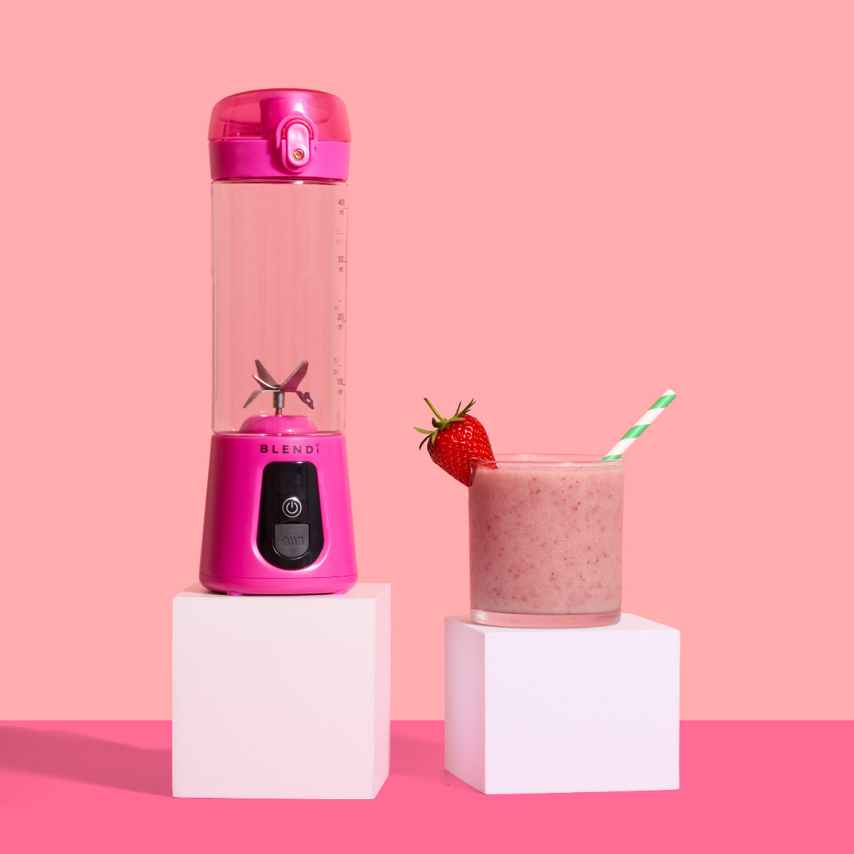 Pro+ Ice Crushing Portable Blender (17oz) Hot Pink