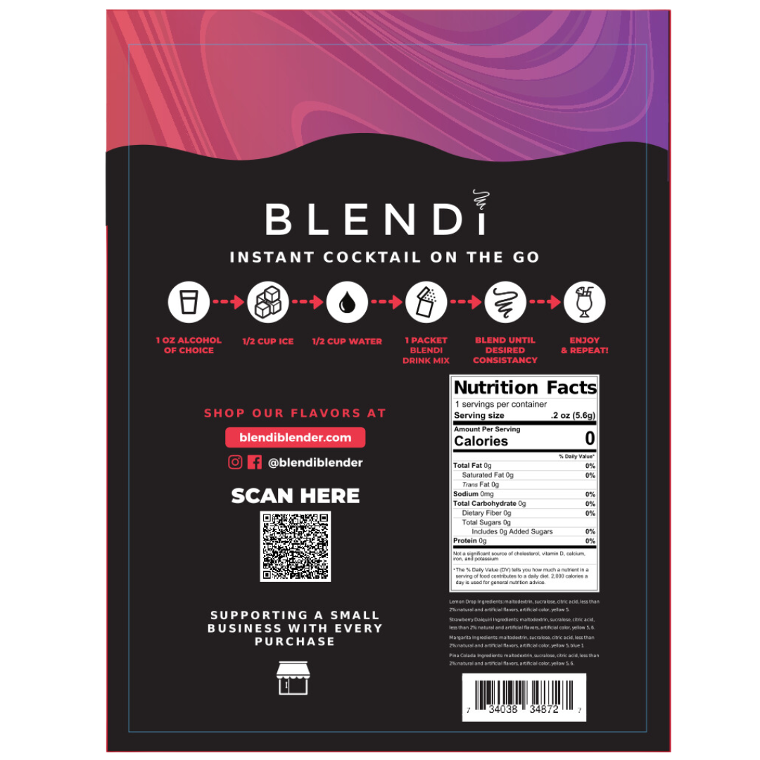 Skinny Mocktail Mixers – Guilt-Free Flavor, Zero Cal- 1 Pack (6 Count)