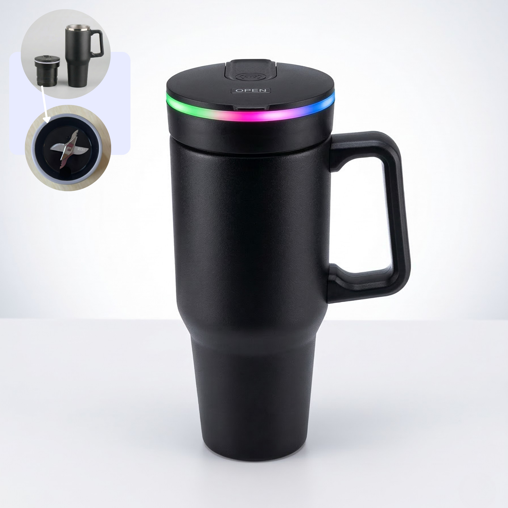 Steel (21oz) Promo 180W Insulated Portable Blender