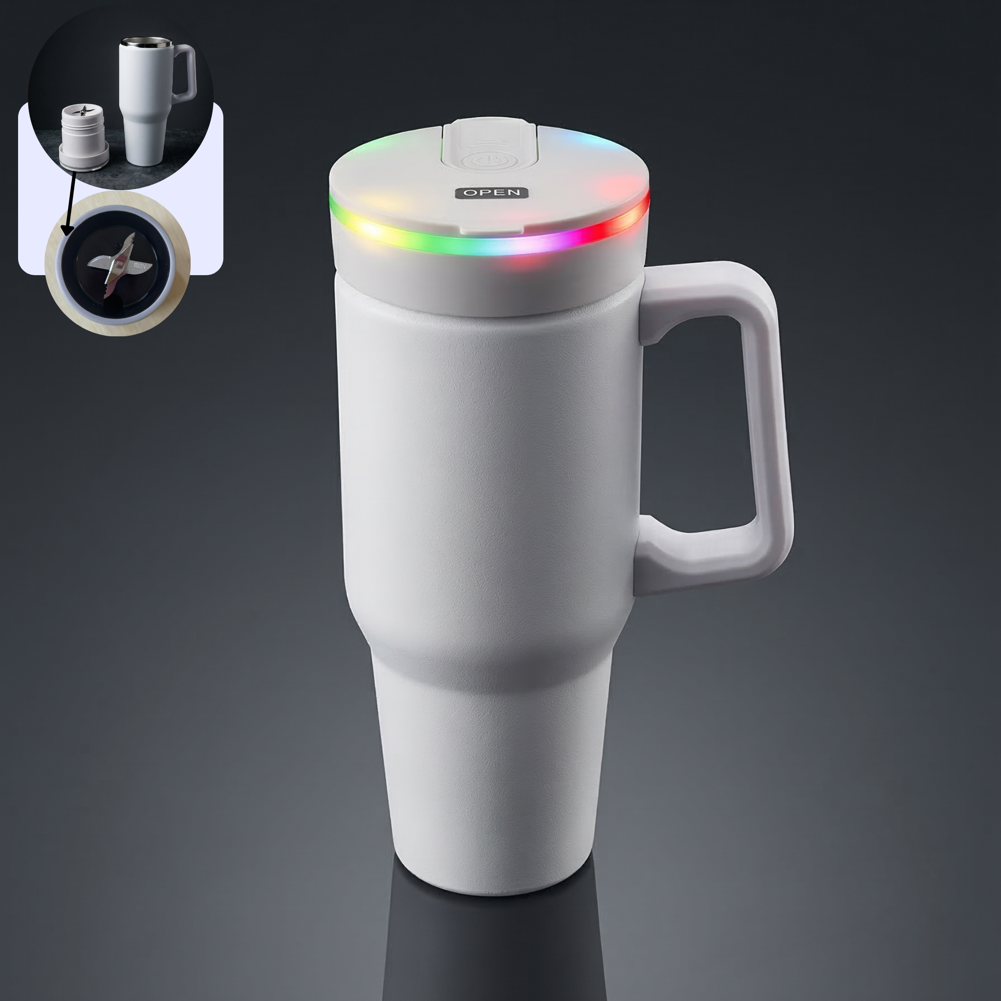 Steel (21oz) Promo 180W Insulated Portable Blender